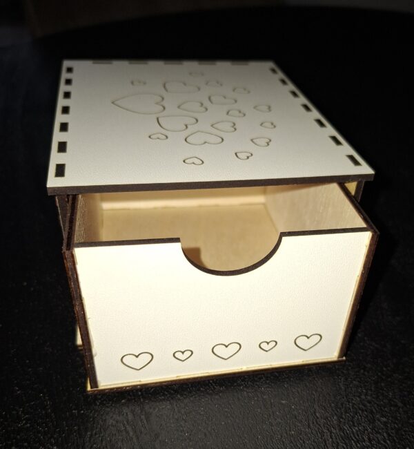 Houten schuifdoos