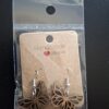 Oorbellen vlinder zwart met kleur