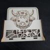 Onderzetters Highlandcow wit